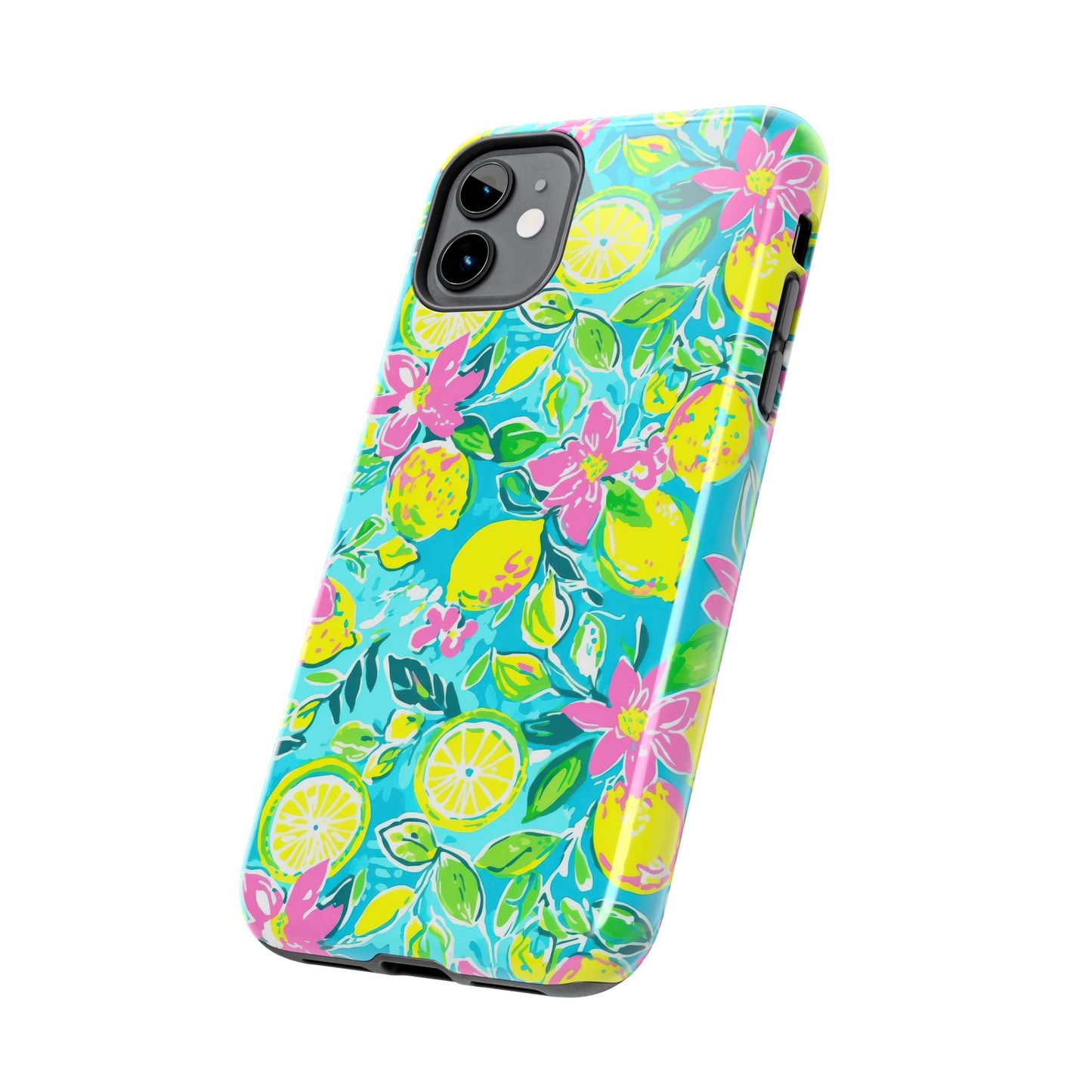 Lemon Floral Tough Phone Case