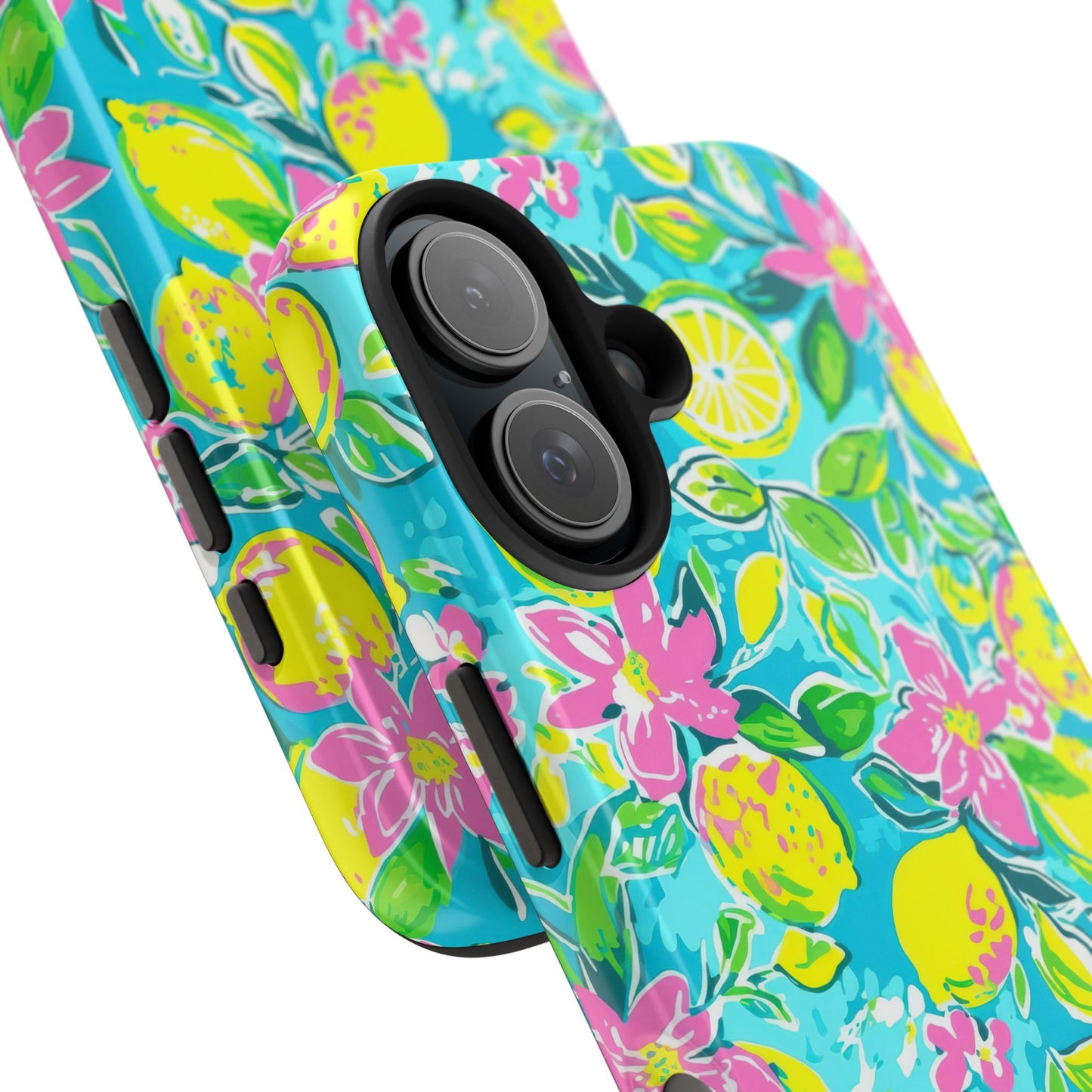 Lemon Floral Tough Phone Case