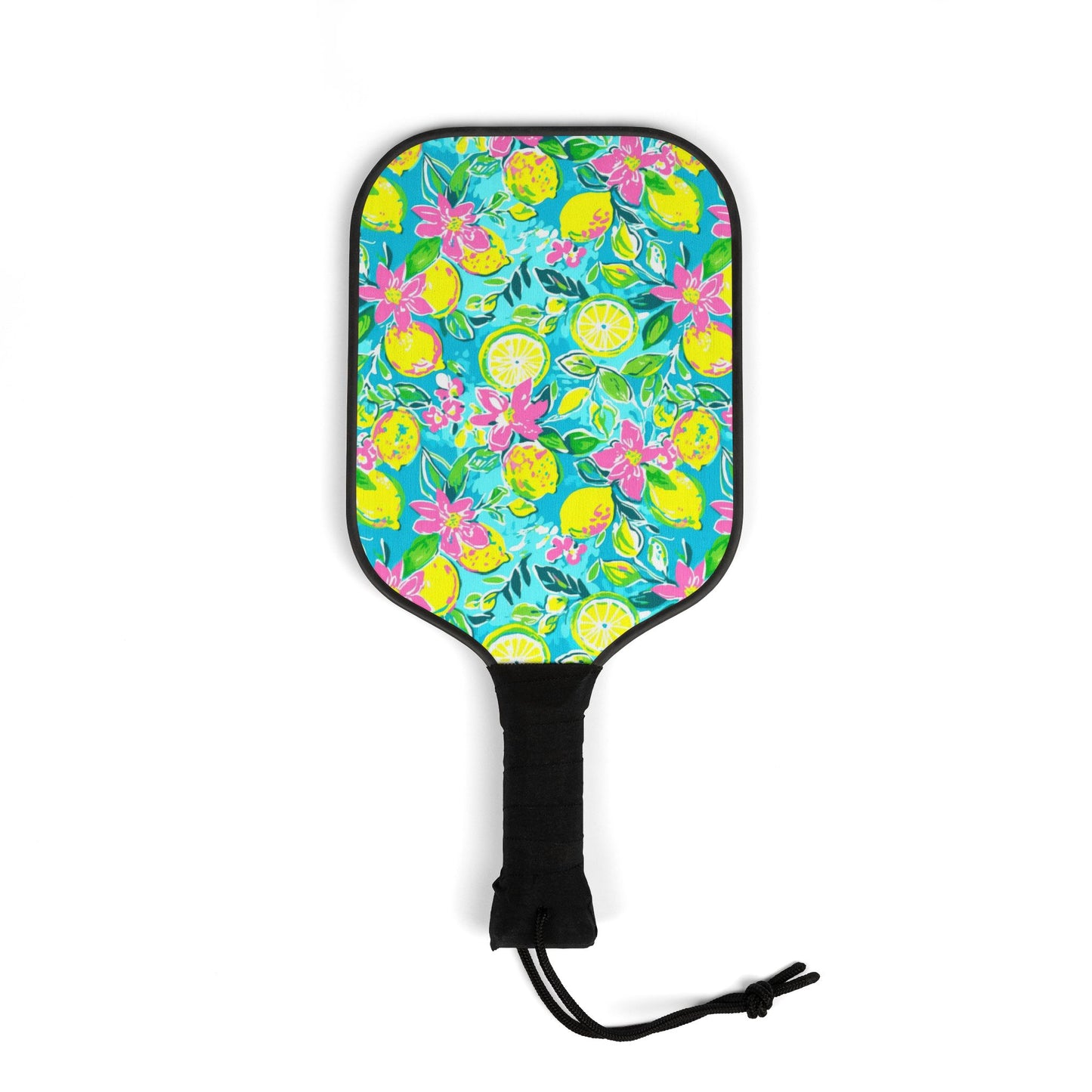 Lemon Floral Pickleball Paddle Set