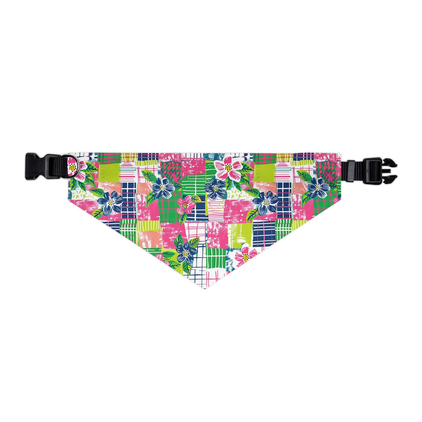 Tropical Madras Pet Bandana Collar