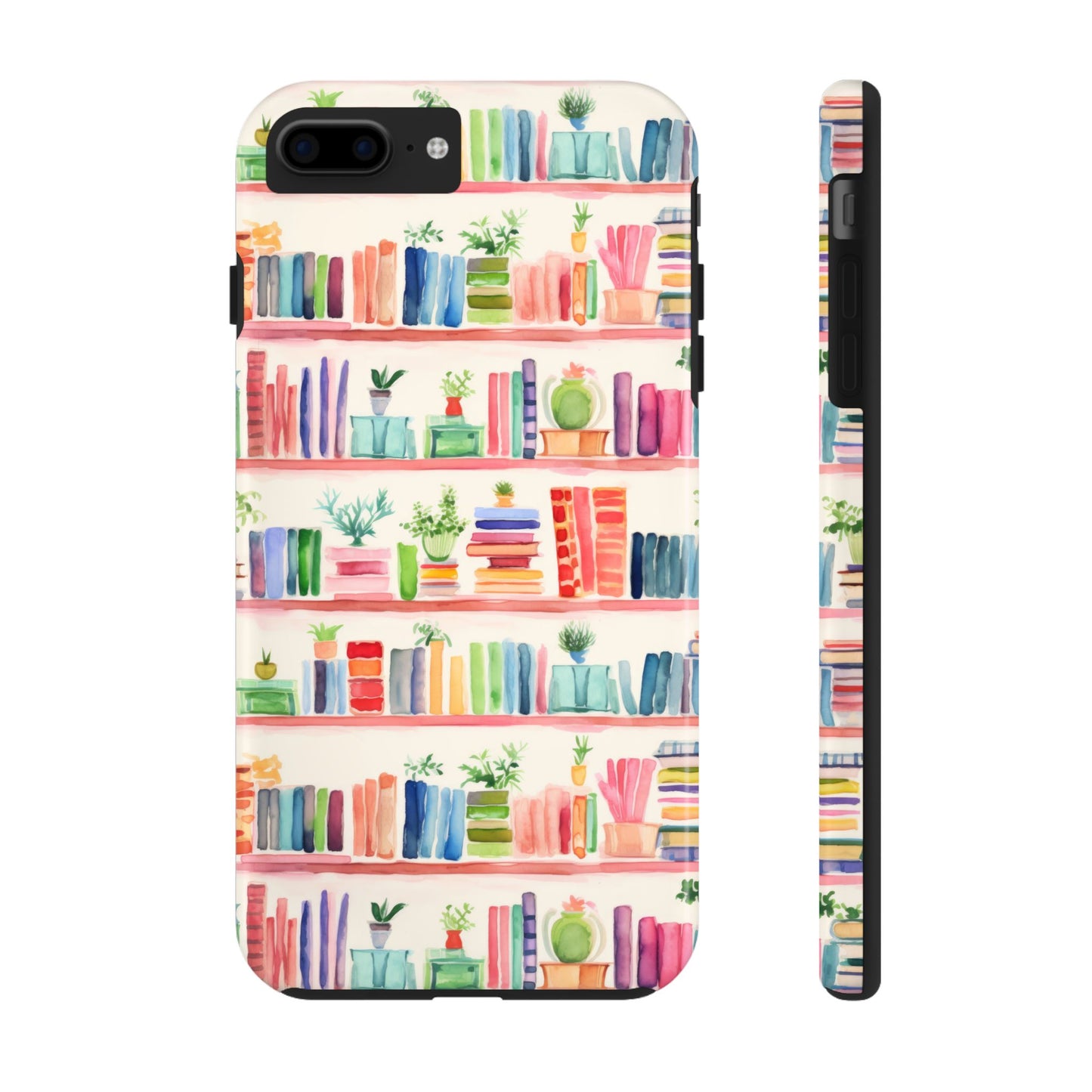 Colorful Bookshelf Tough Phone Cases