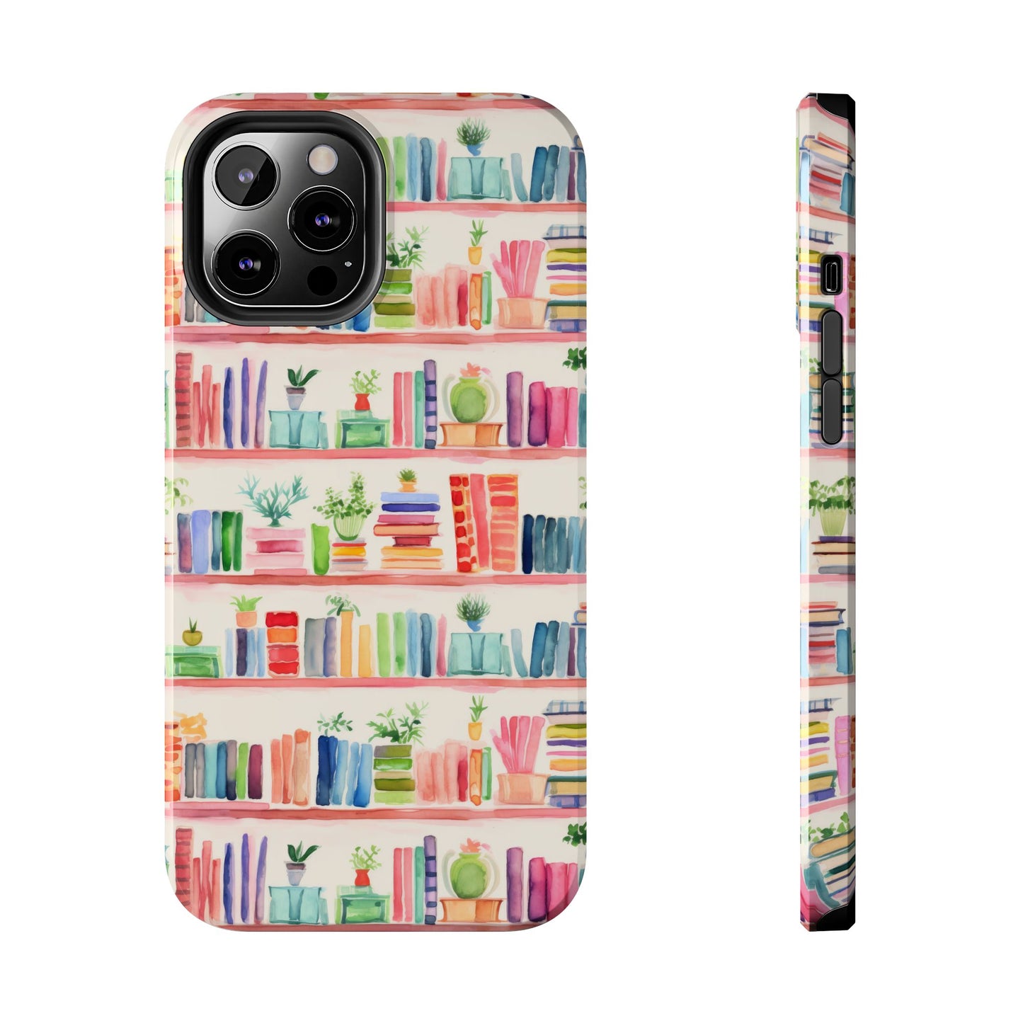 Colorful Bookshelf Tough Phone Cases