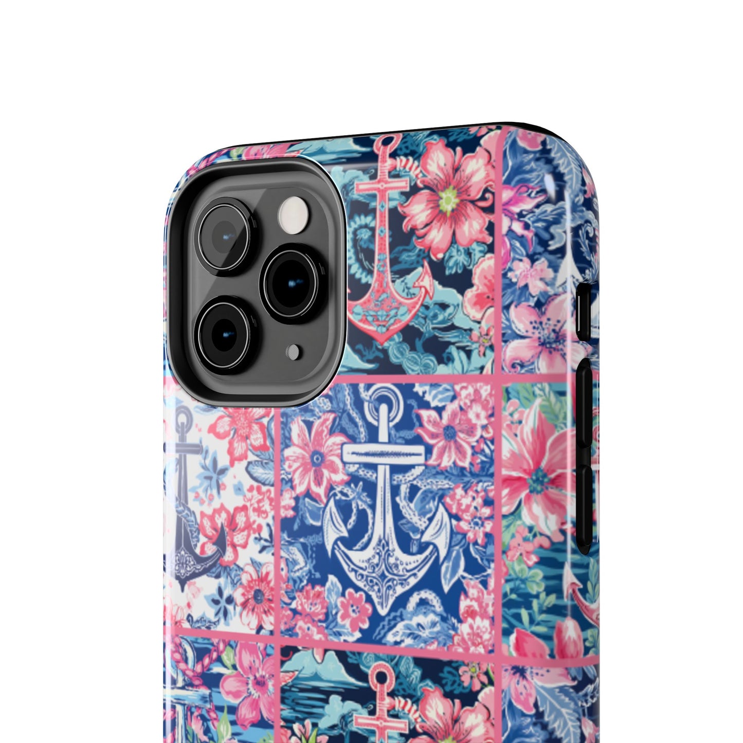 Floral Anchors Tough Phone Case