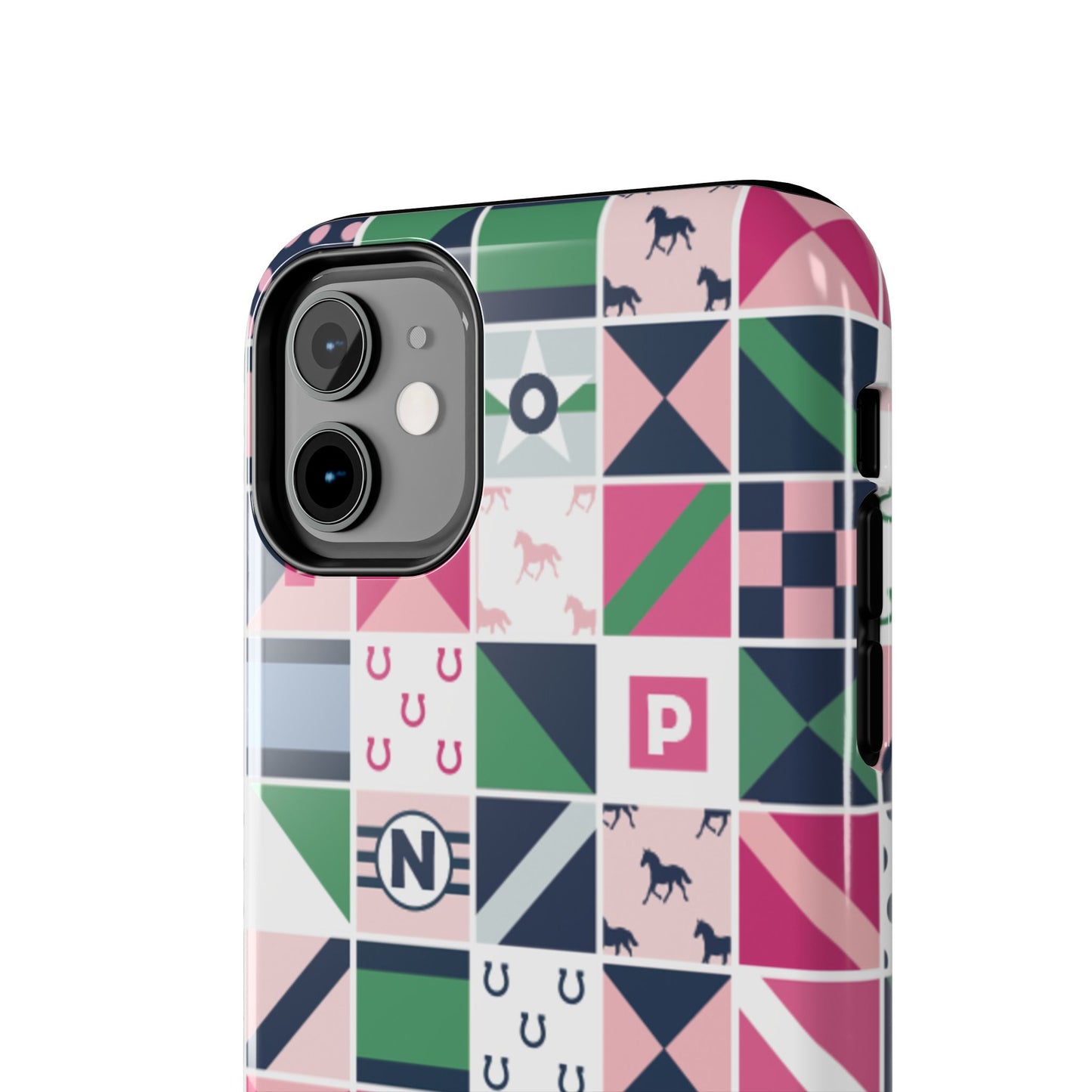 Equestrian Patchwork Tough Phone Case