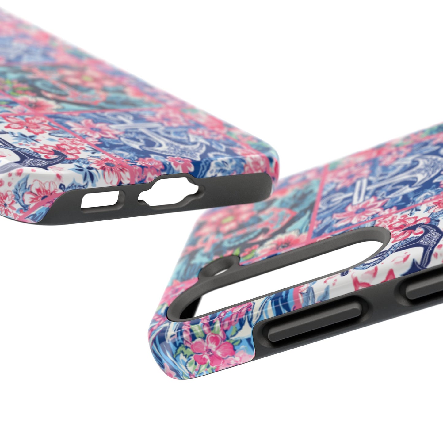 Floral Anchors Tough Phone Case