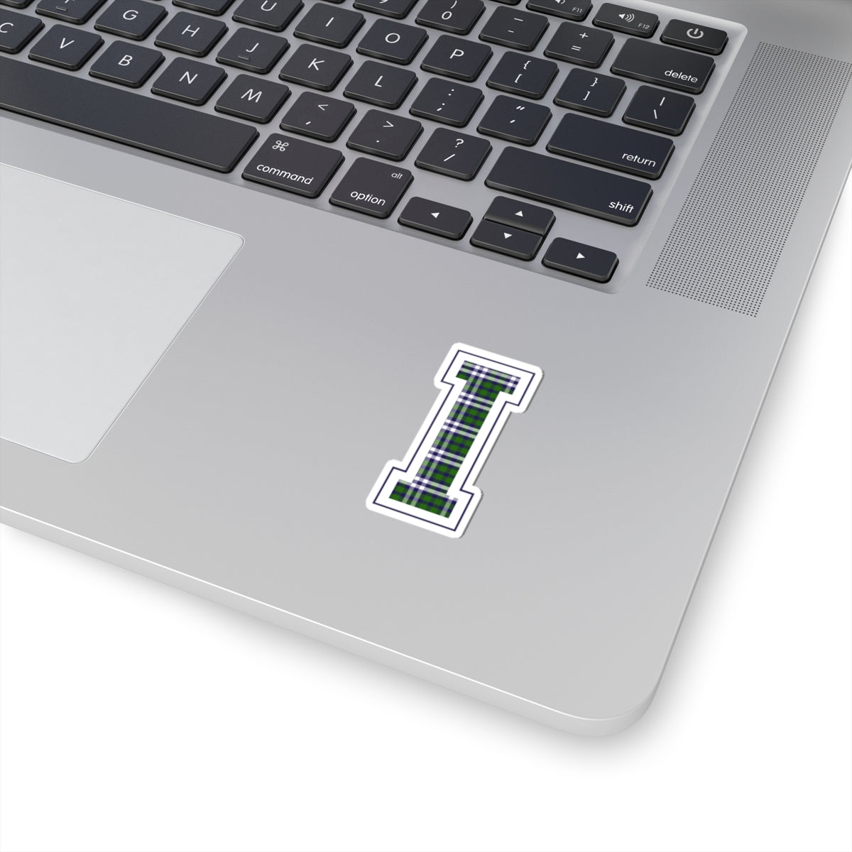 Equestrian Letter I Kiss Cut Sticker
