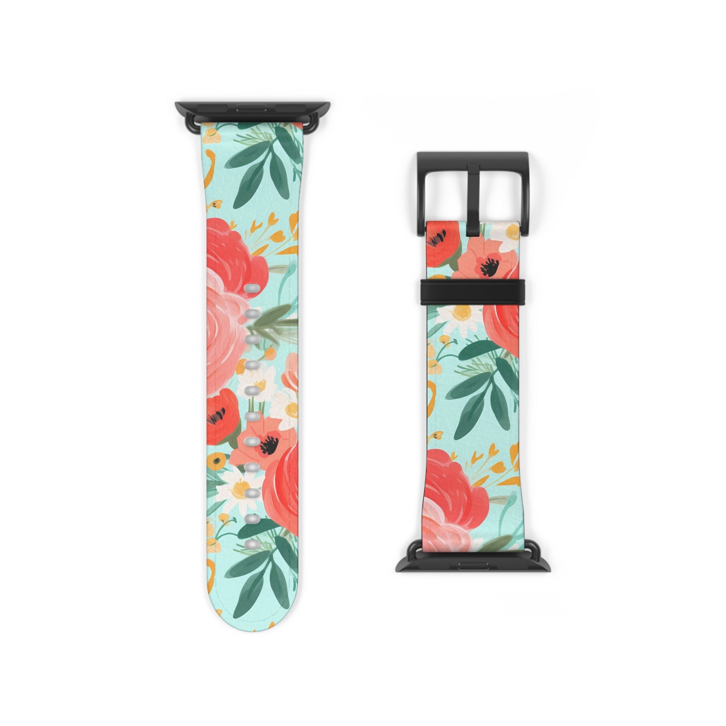 Coral Floral Watch Band