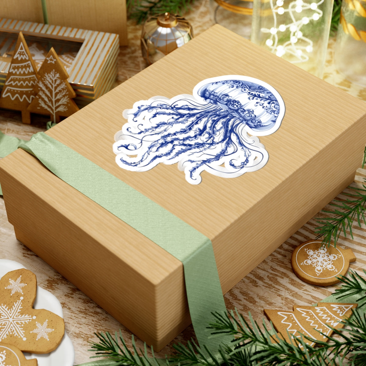 Elegant Jellyfish Kiss-Cut Stickers