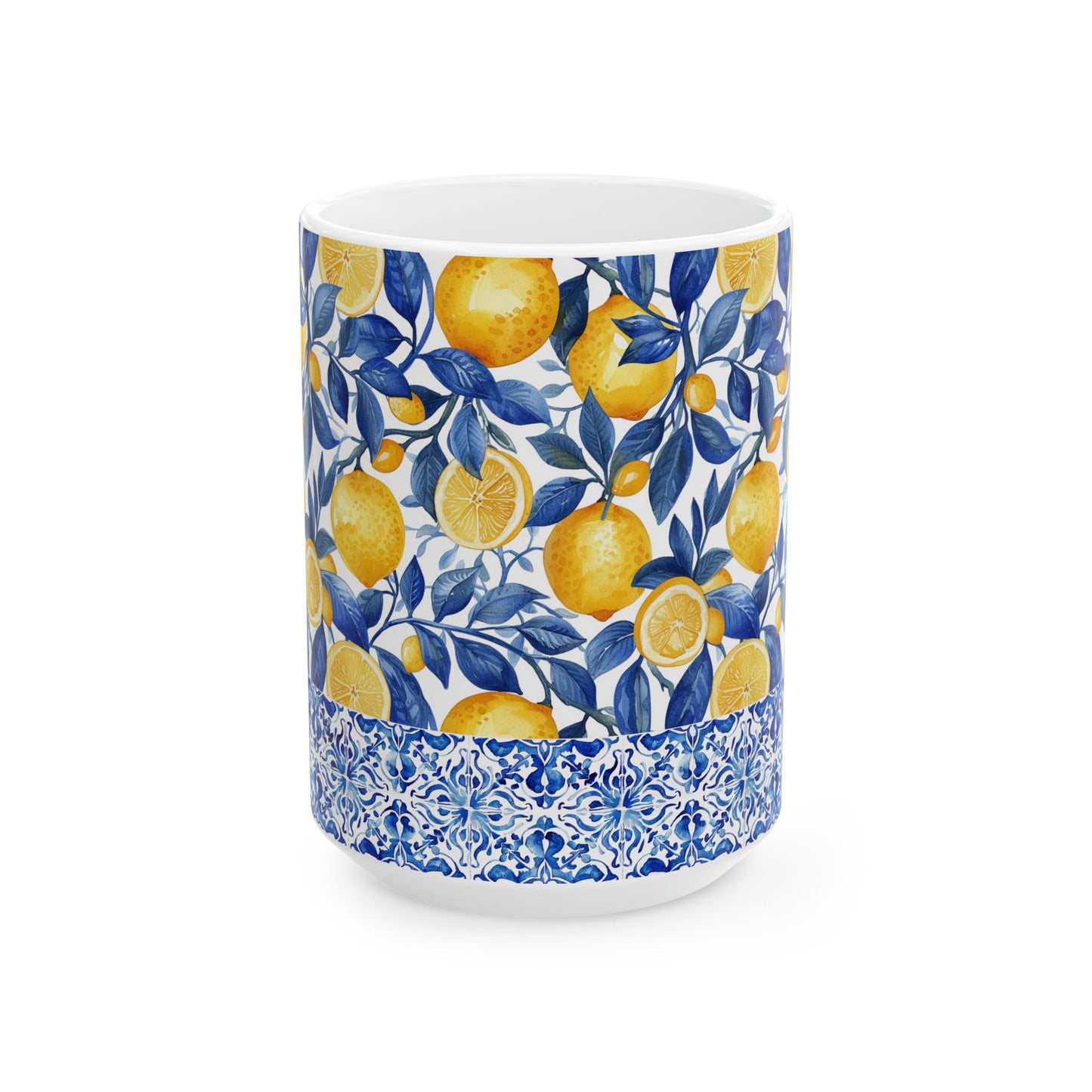 Lemons & Tiles Ceramic Mug