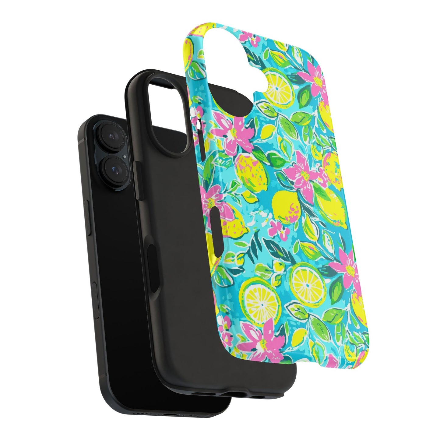 Lemon Floral Tough Phone Case