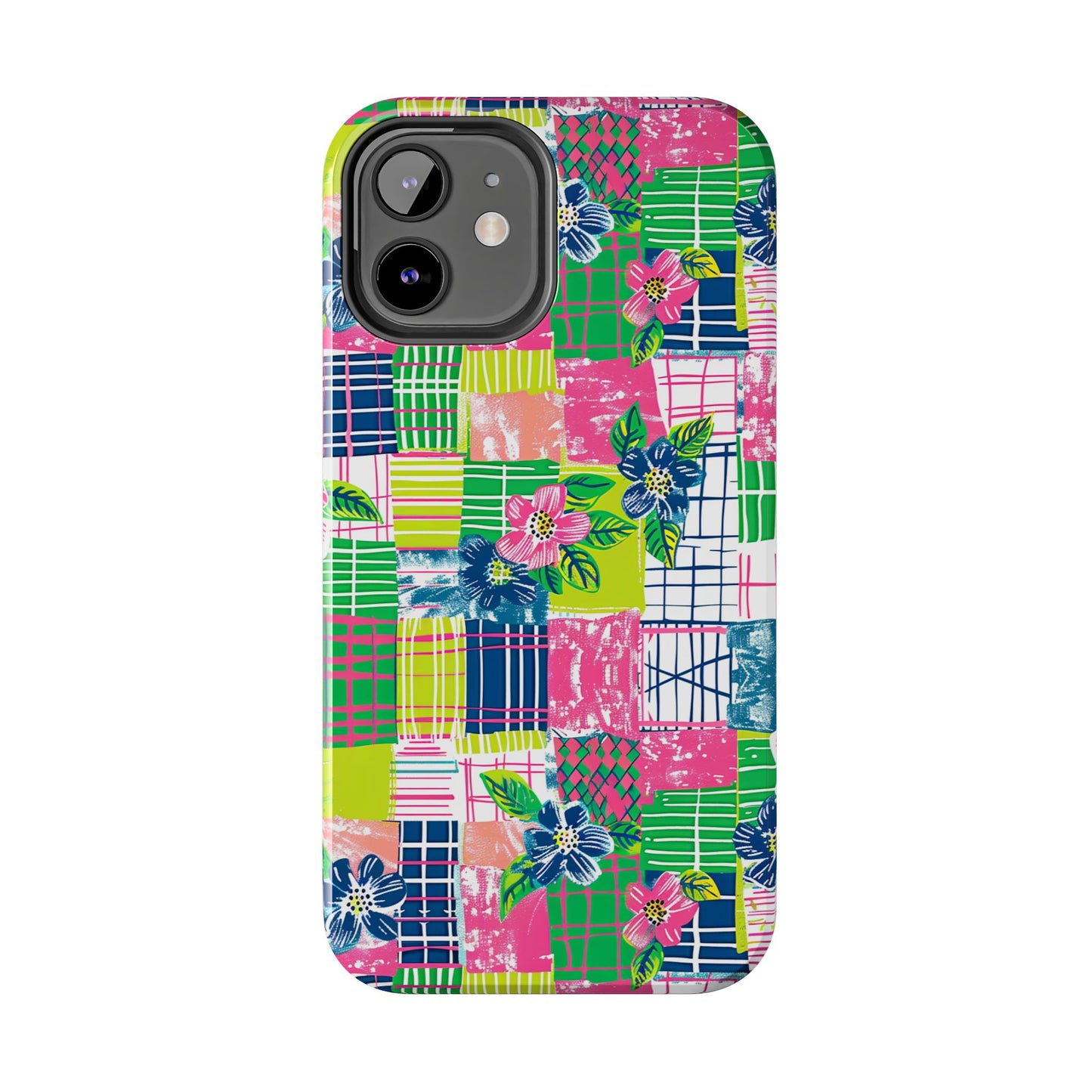 Tropical Madras Tough Phone Case