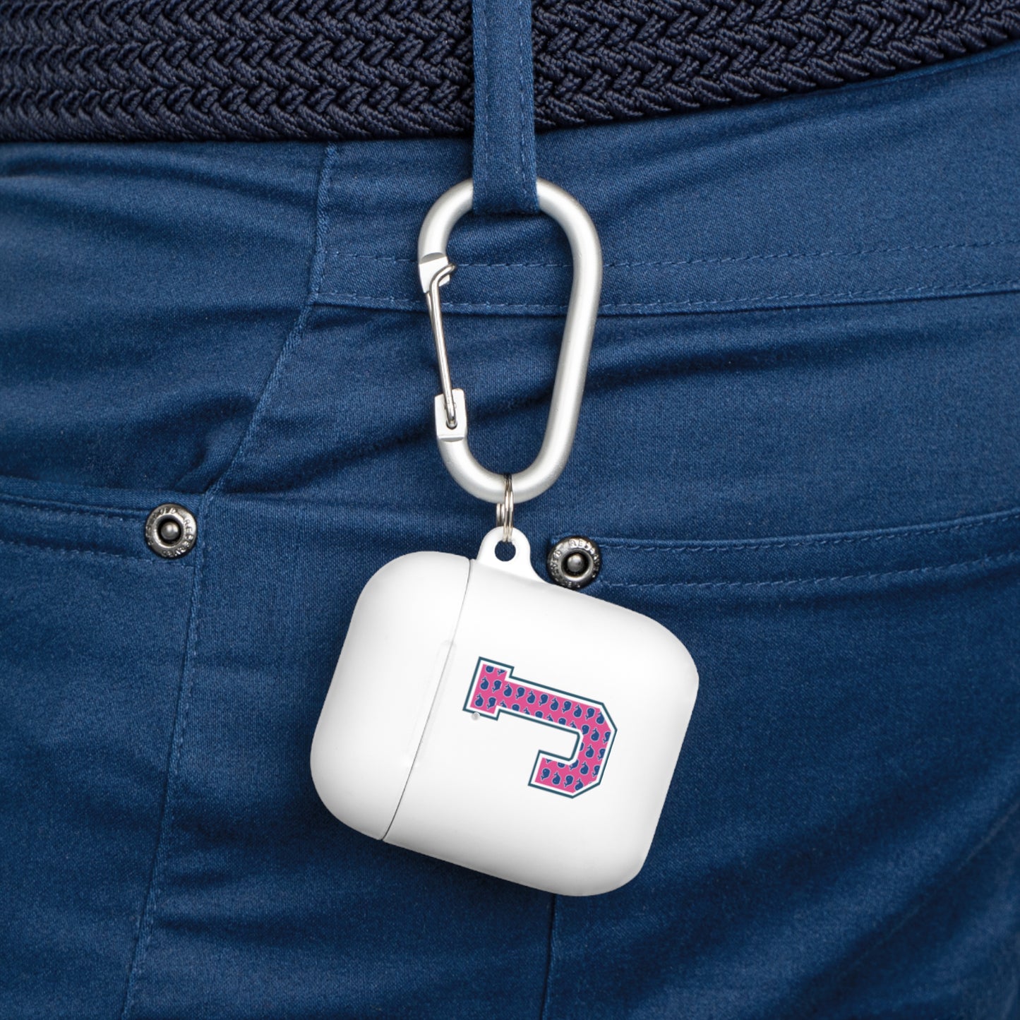 Preppy Letter J AirPods Case Cover