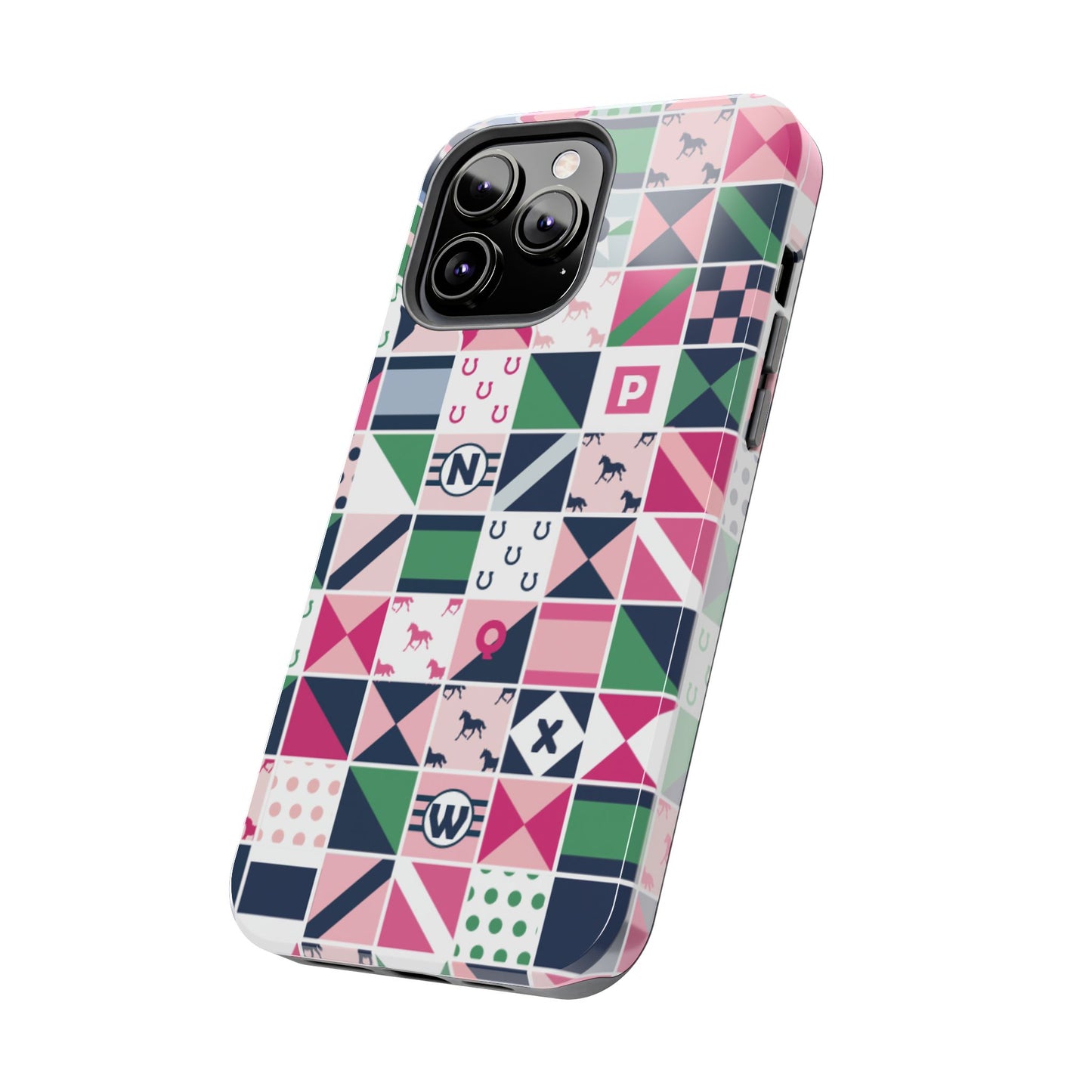 Equestrian Patchwork Tough Phone Case
