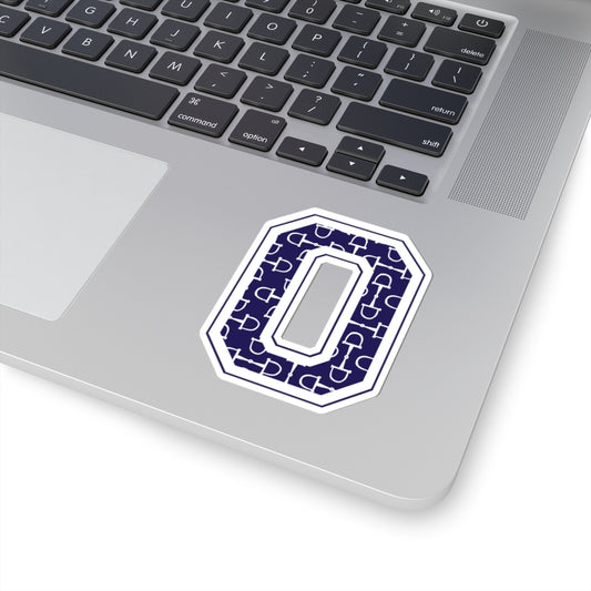 Equestrian Letter O Kiss Cut Sticker
