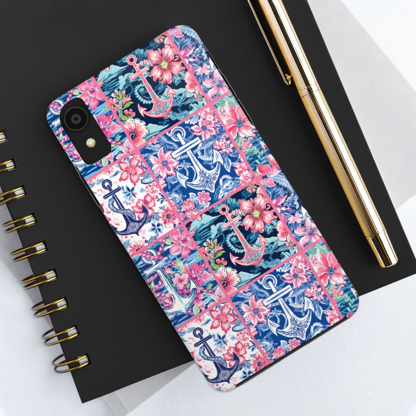 Floral Anchors Tough Phone Case