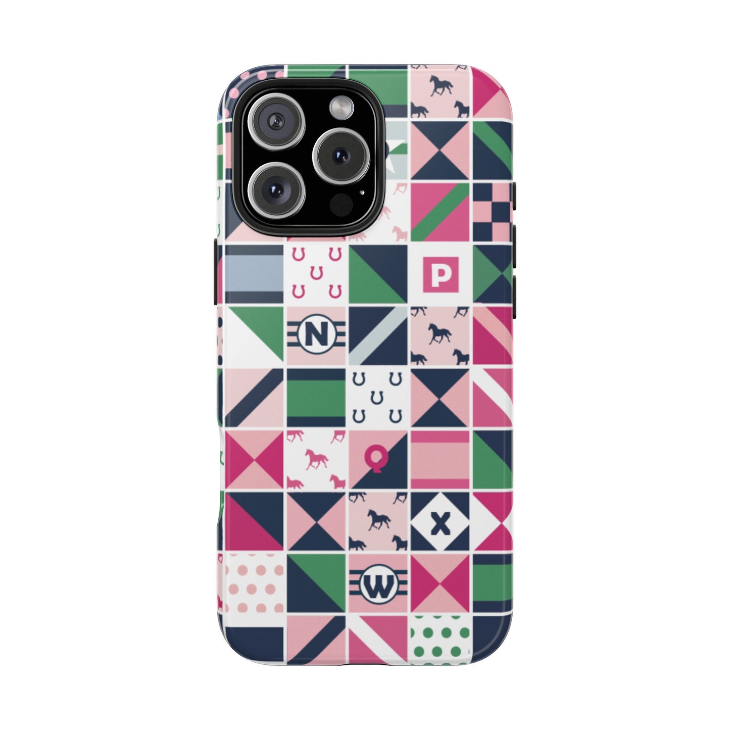 Equestrian Patchwork Tough Phone Case