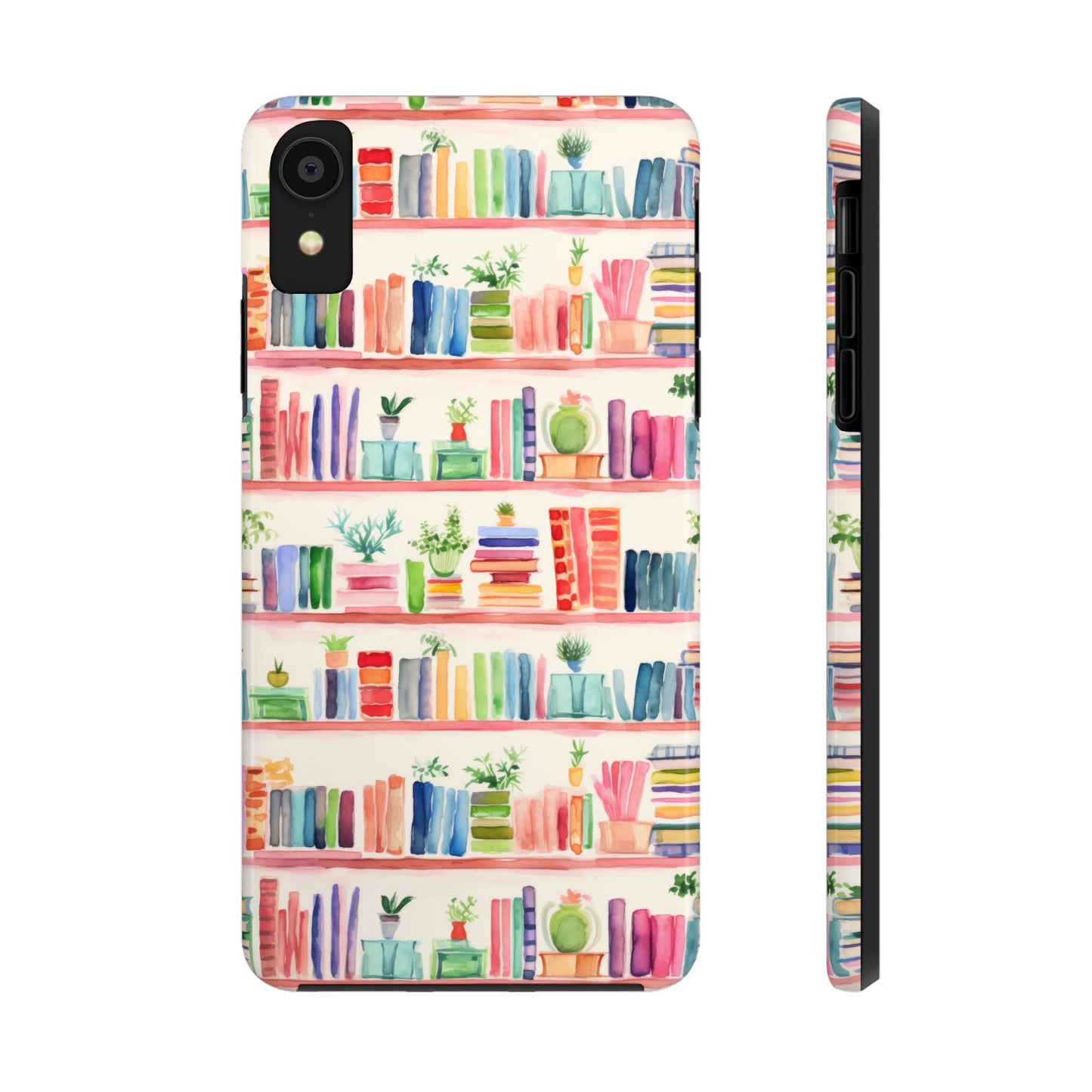 Colorful Bookshelf Tough Phone Cases