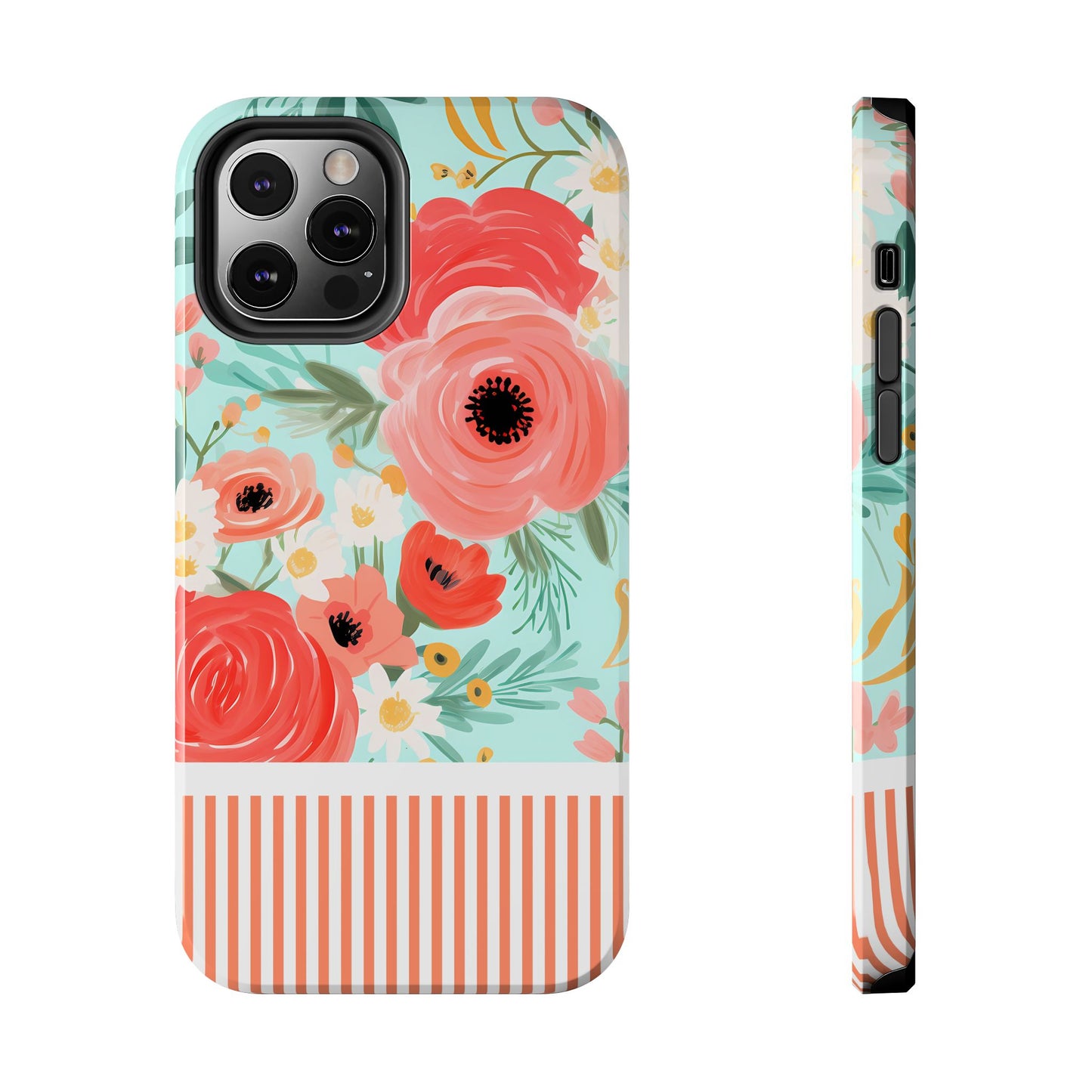 Coral FloralTough Phone Case