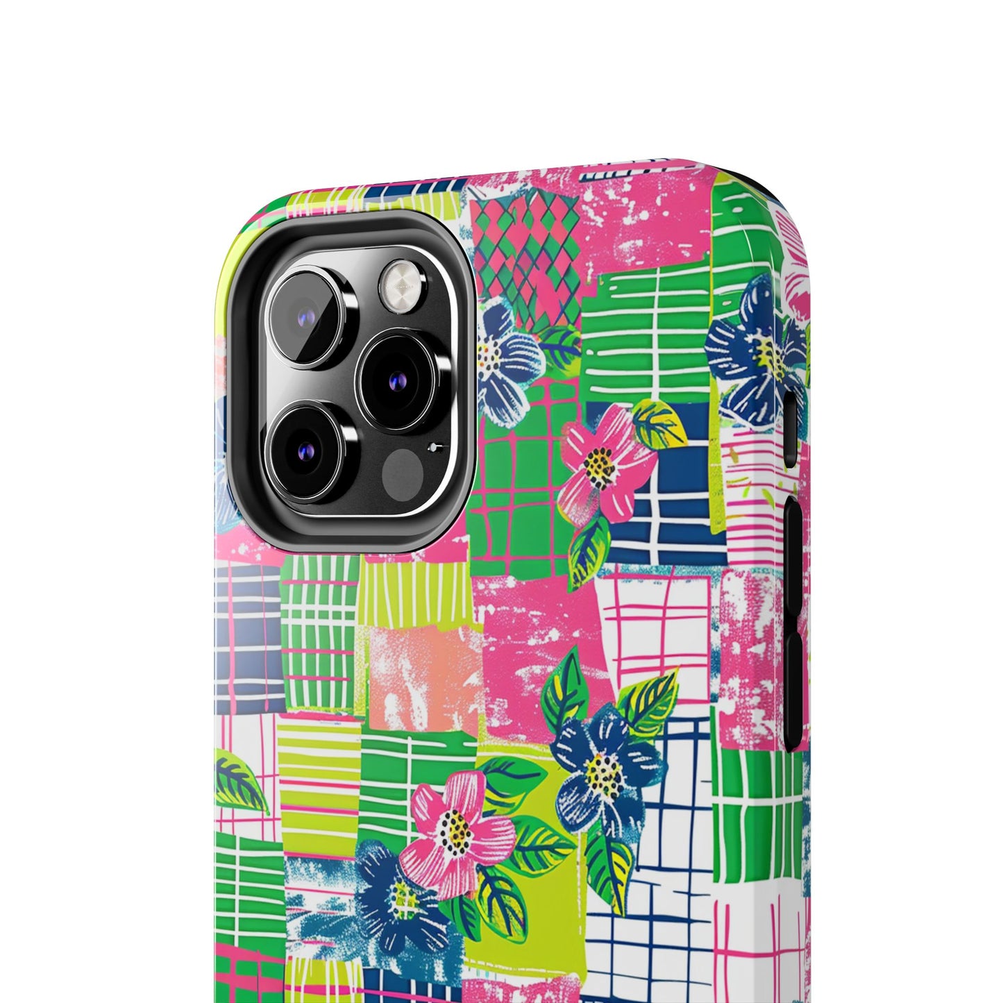 Tropical Madras Tough Phone Case