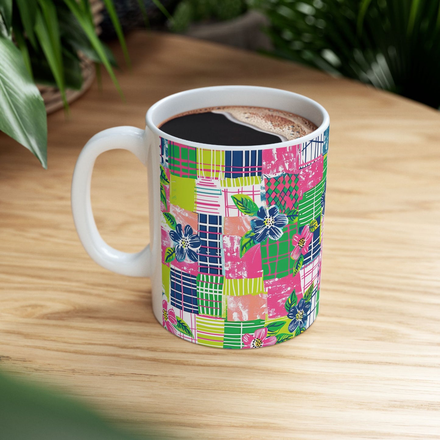 Tropical Madras Ceramic Mug