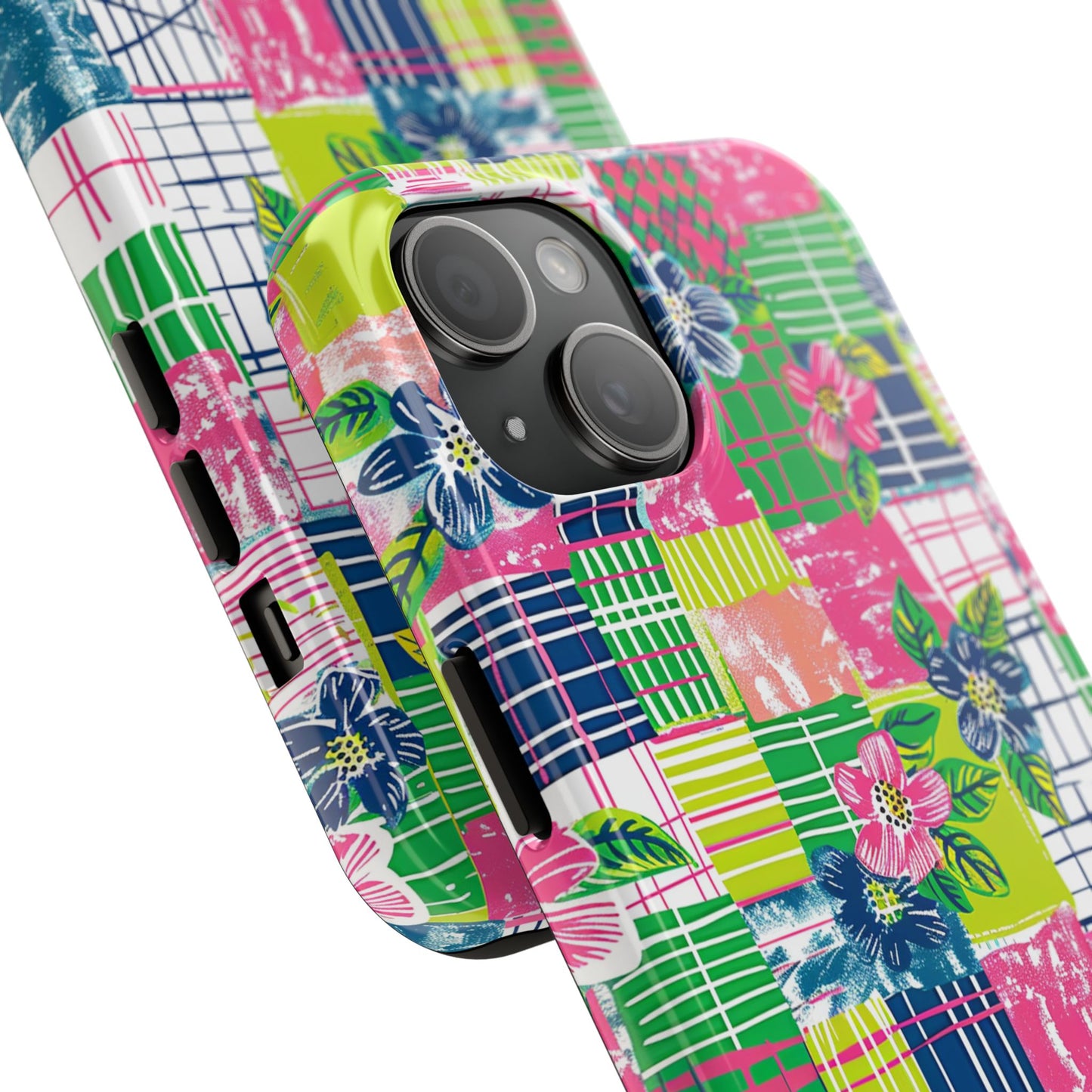 Tropical Madras Tough Phone Case