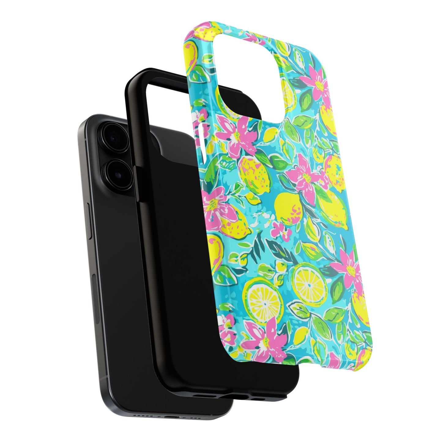 Lemon Floral Tough Phone Case