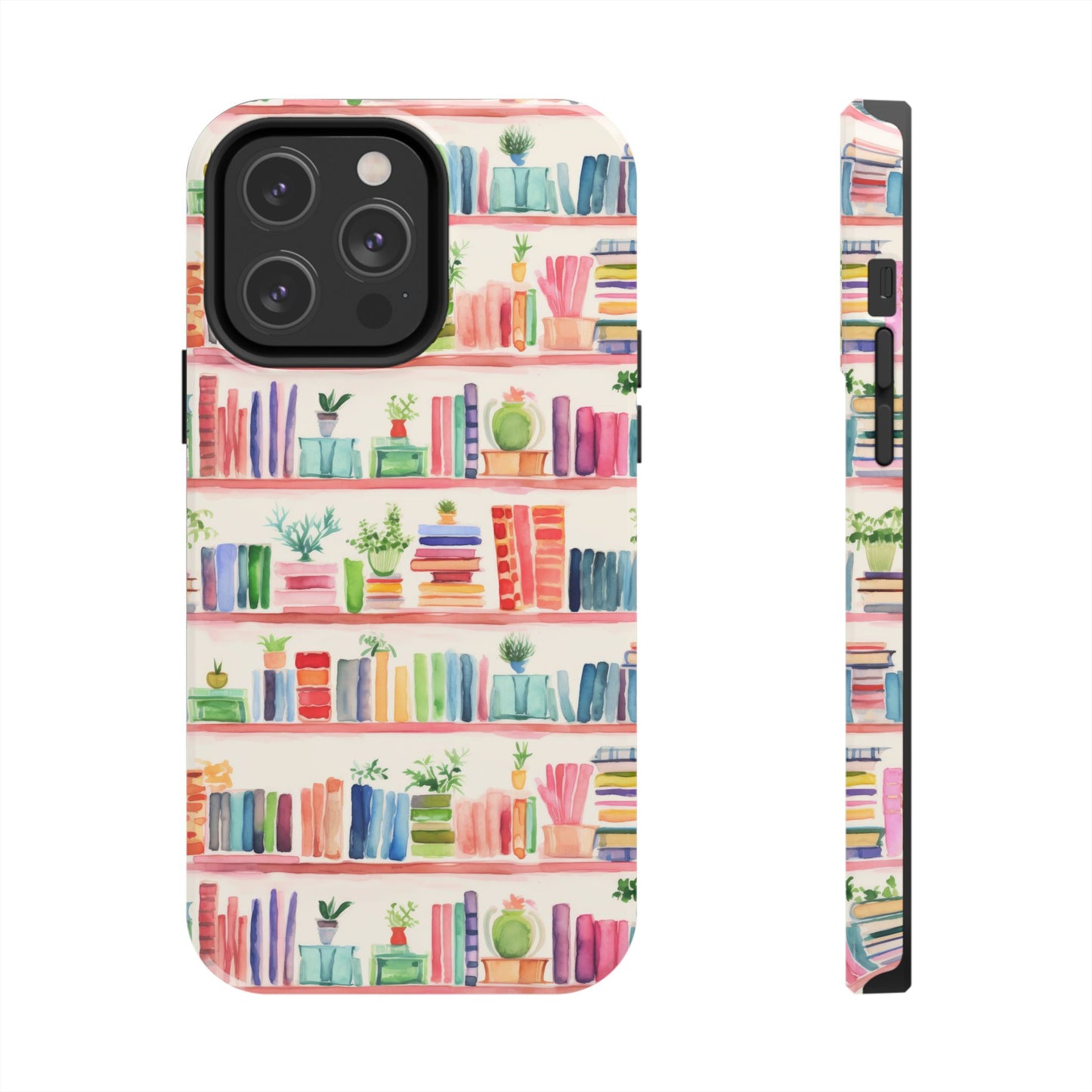 Colorful Bookshelf Tough Phone Cases