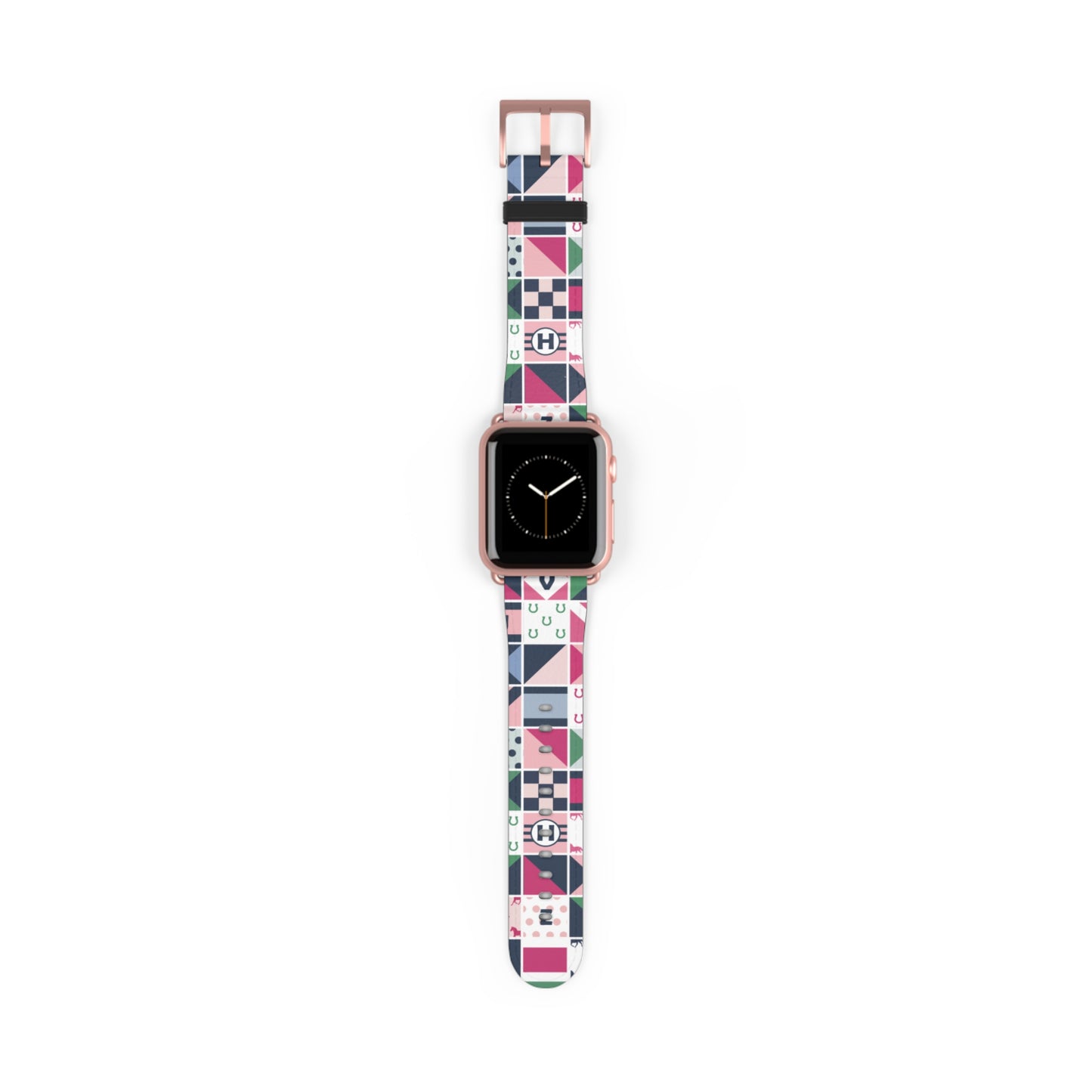 Equestrian Patchwork Watch Band