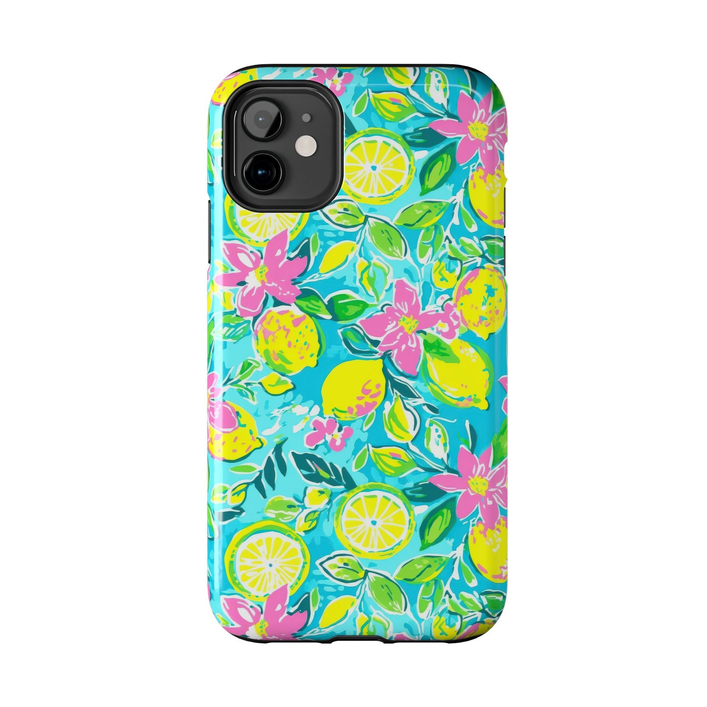Lemon Floral Tough Phone Case