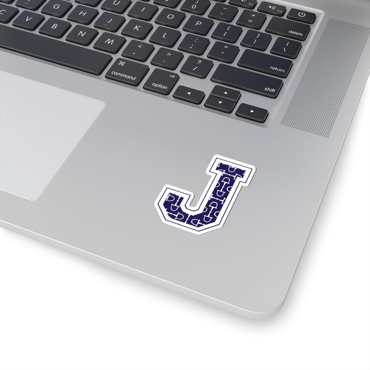 Equestrian Letter J Kiss Cut Sticker