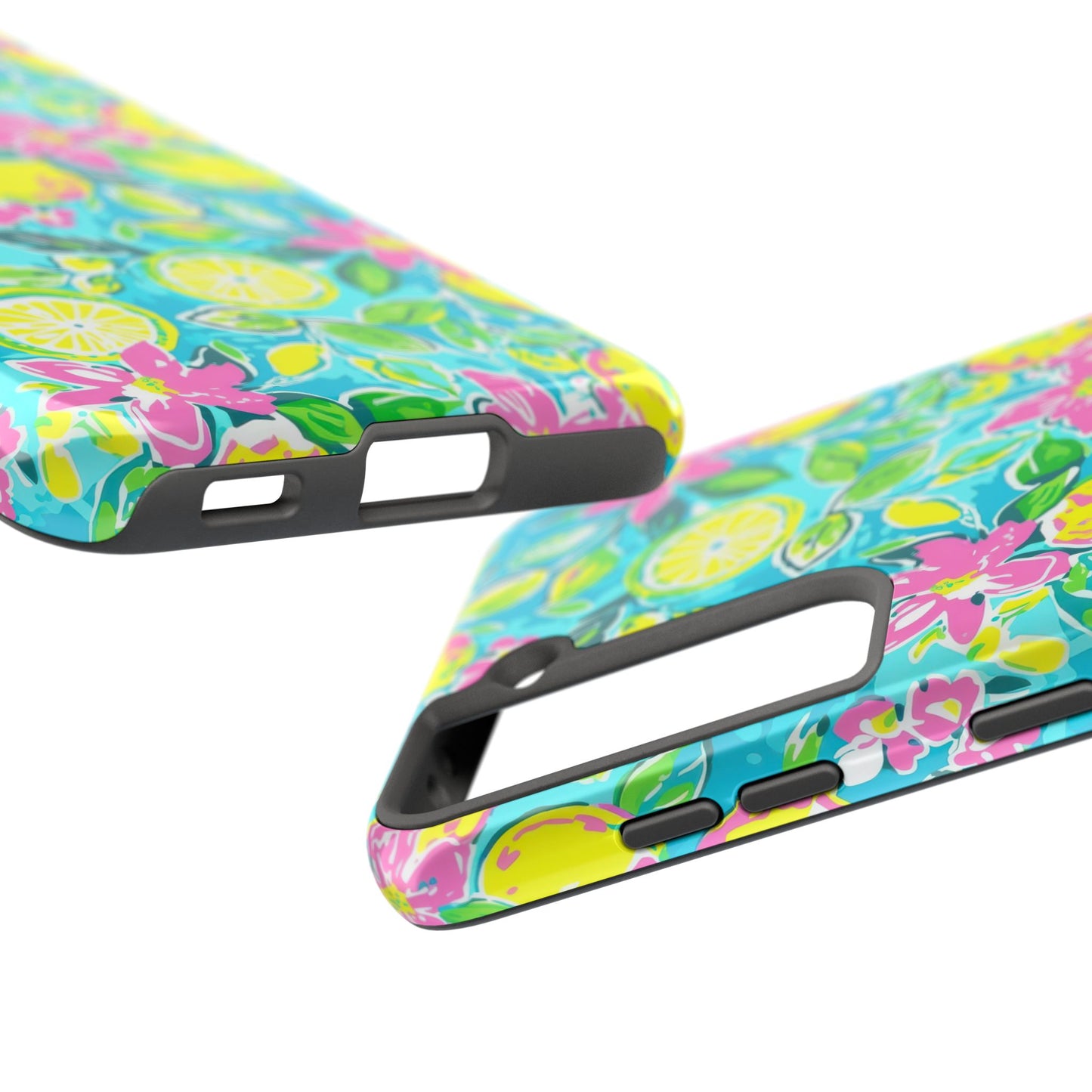 Lemon Floral Tough Phone Case