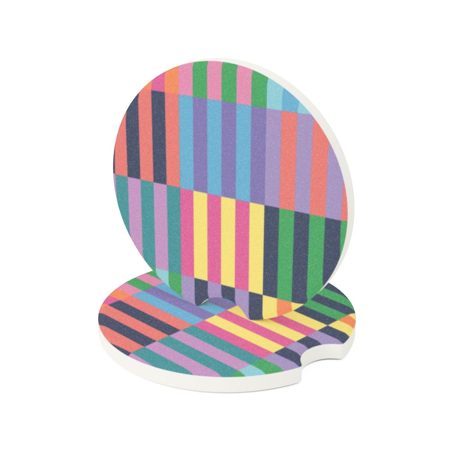 Color Blocks Soapstone Car Coaster