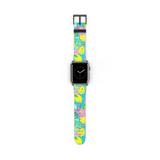 Lemon Floral Watch Band
