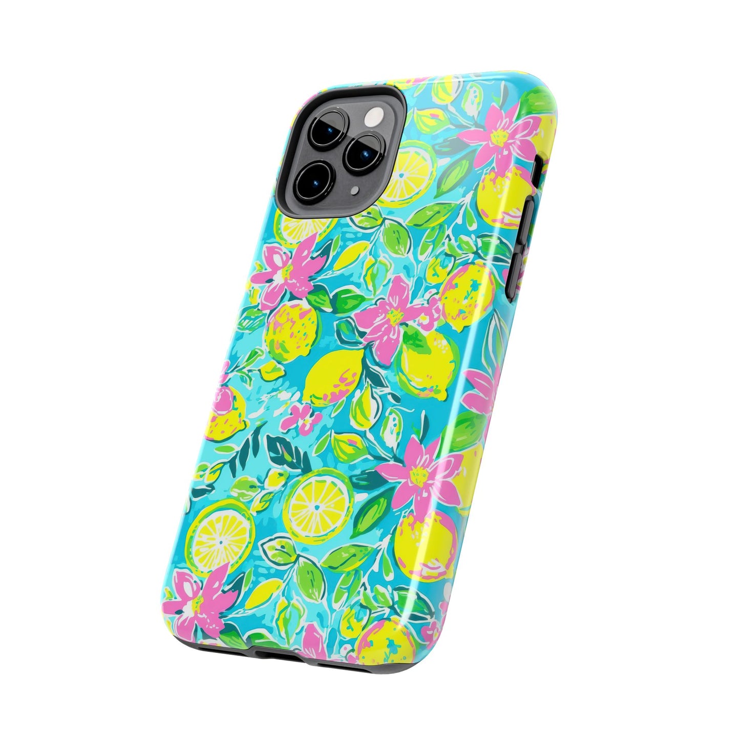 Lemon Floral Tough Phone Case