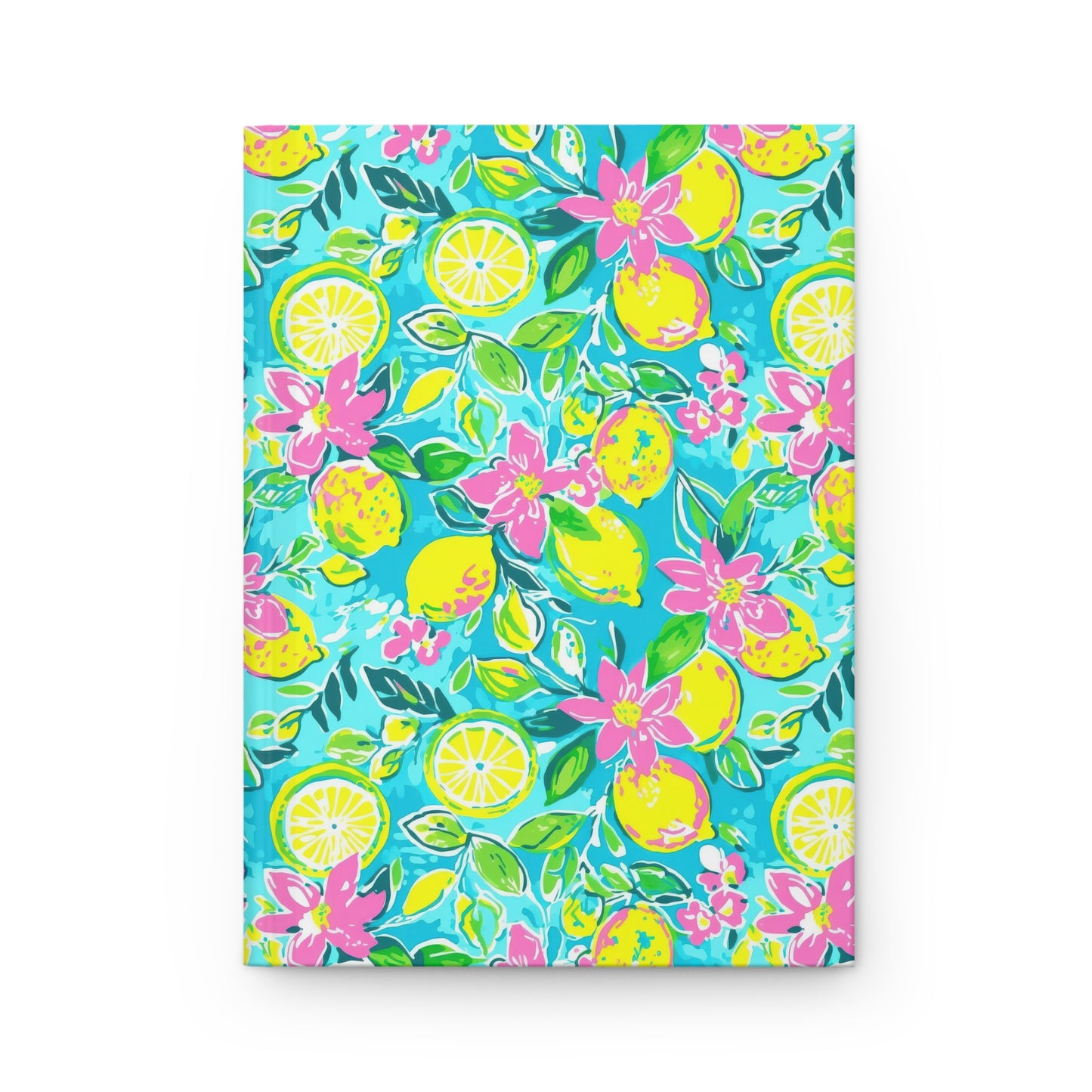 Lemon Floral Hardcover Journal