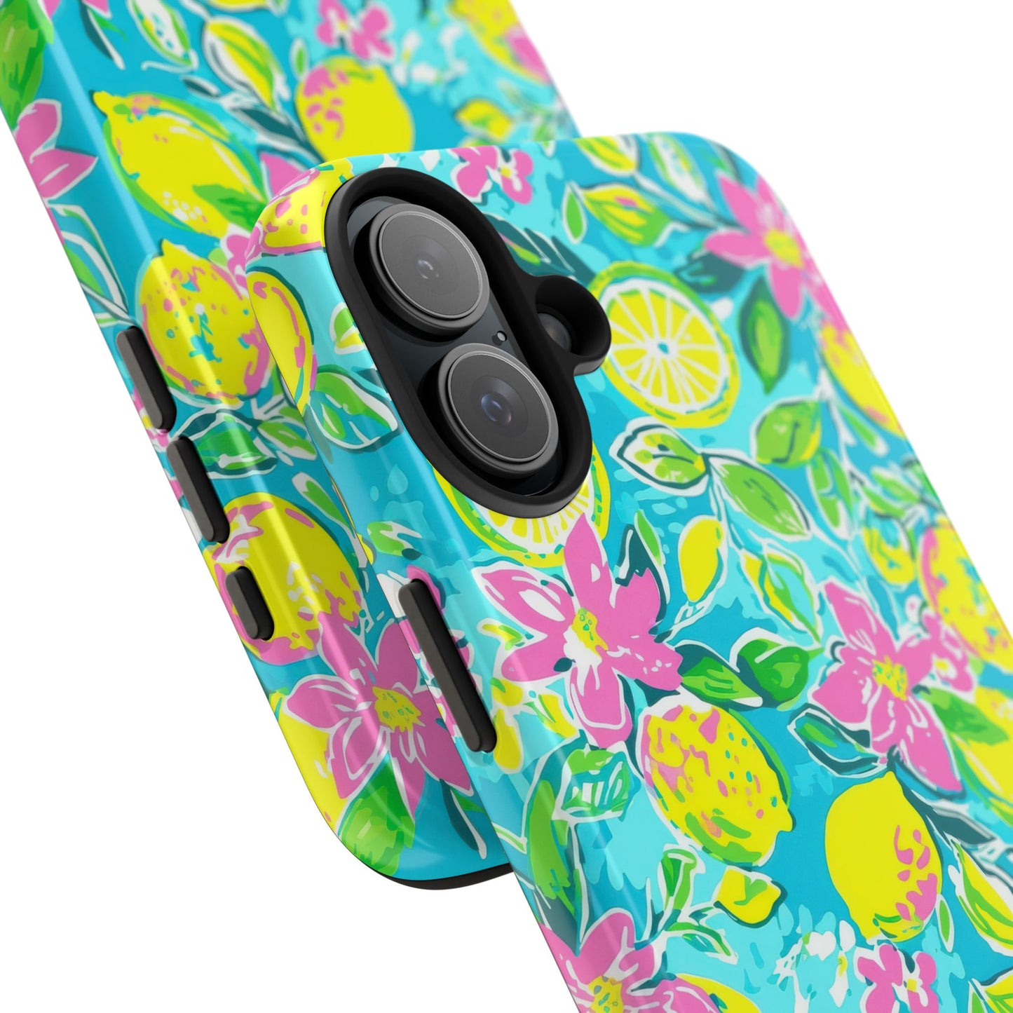 Lemon Floral Tough Phone Case