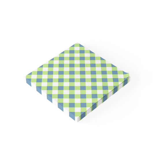 Preppy Green and Navy Gingham Post-it® Note Pads
