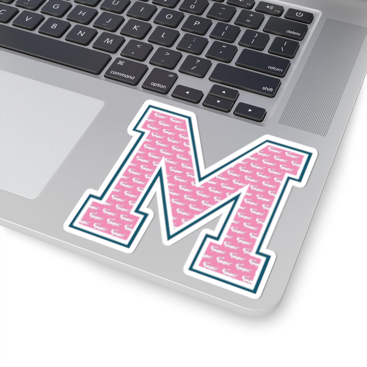 Preppy Letter M Kiss Cut Sticker