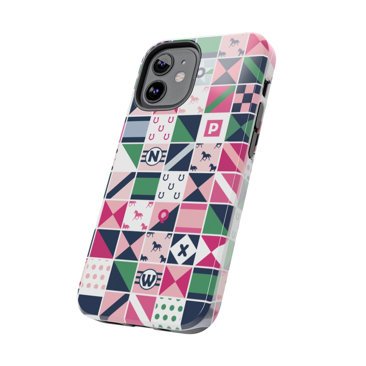 Equestrian Patchwork Tough Phone Case