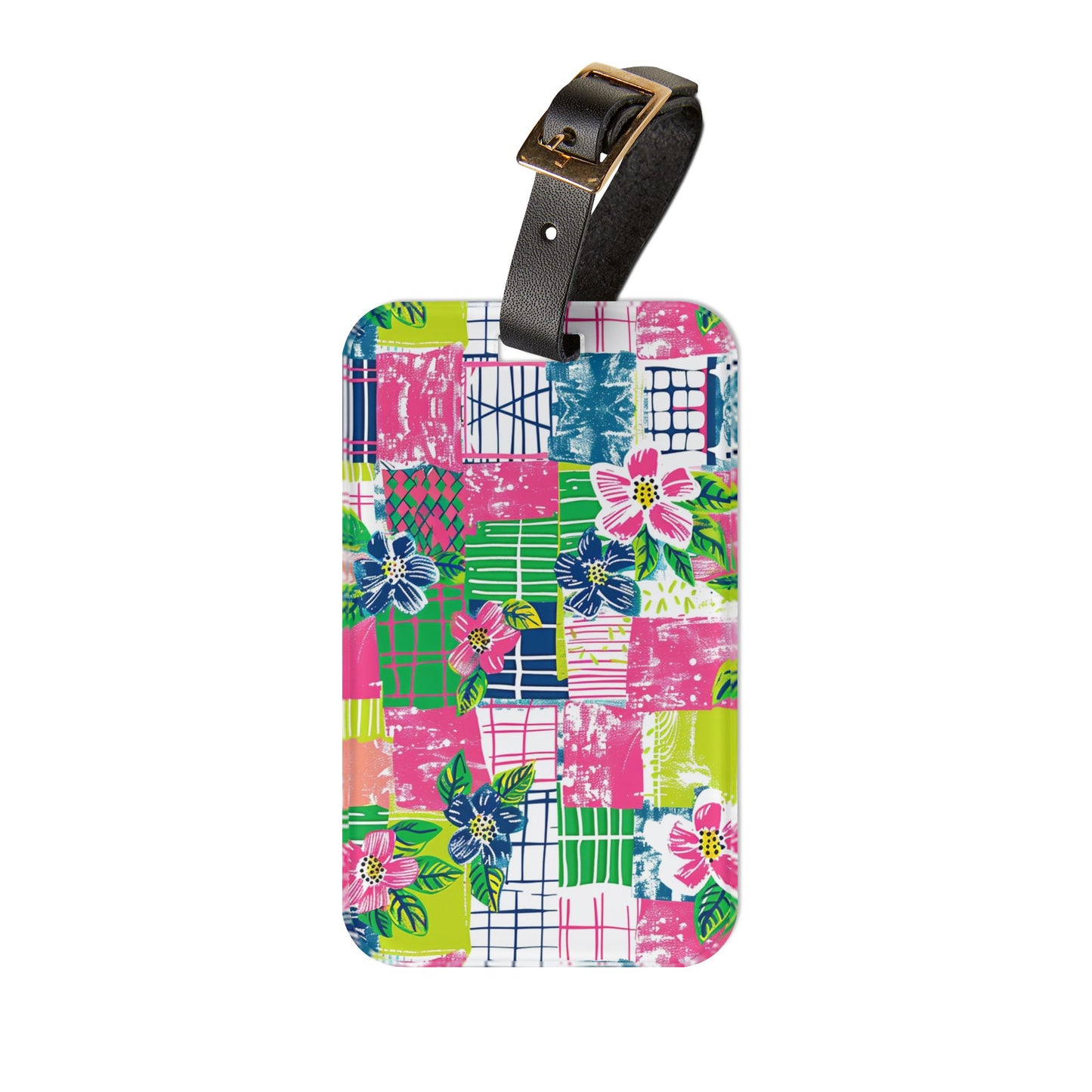Tropical Madras Luggage Tag