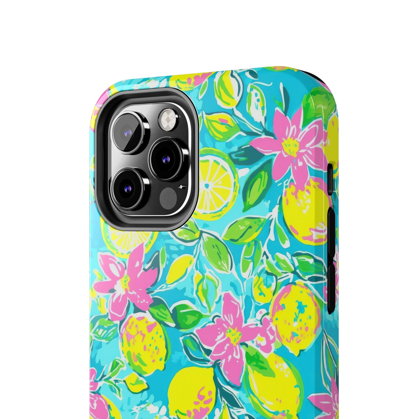 Lemon Floral Tough Phone Case