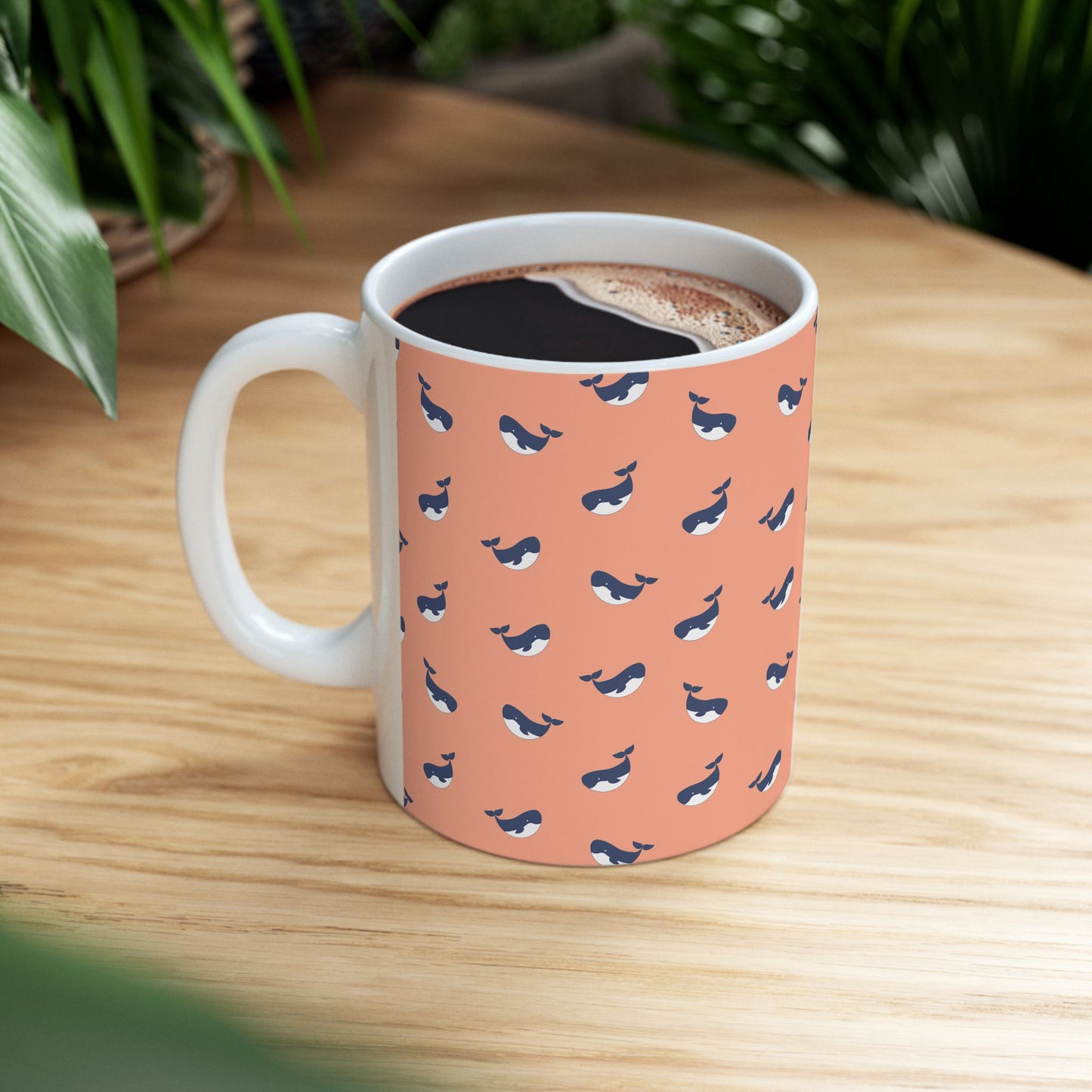 Whimsical Whales Ceramic Mug