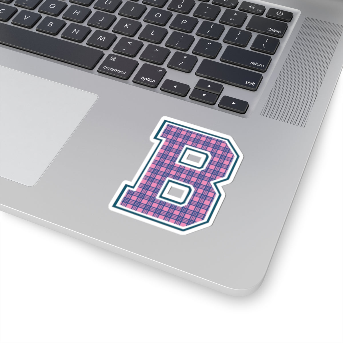 Preppy Letter B Kiss Cut Sticker