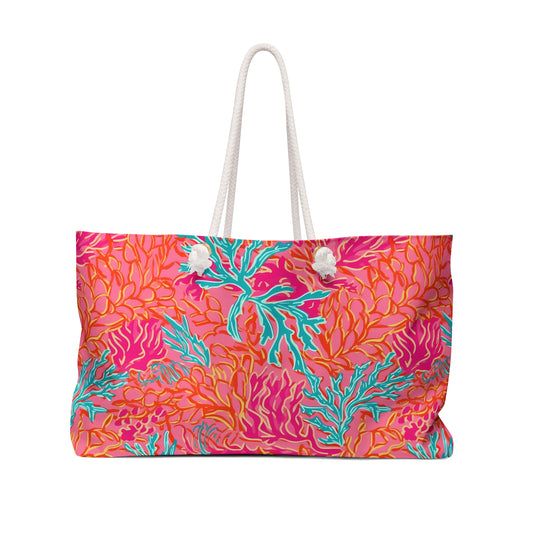 Coral Weekender Bag
