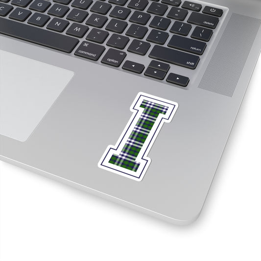 Equestrian Letter I Kiss Cut Sticker