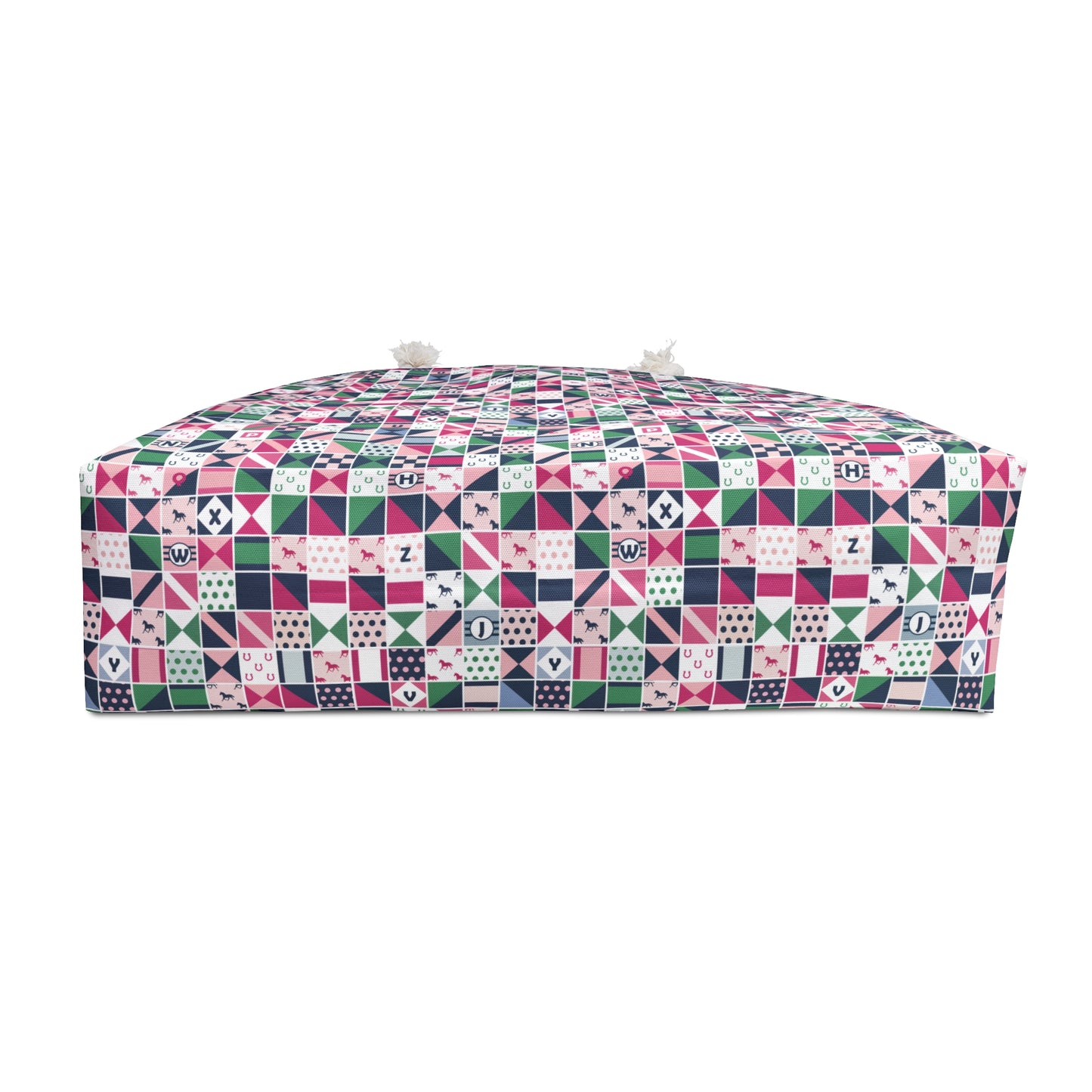 Equestrian Patchwork Weekender Bag