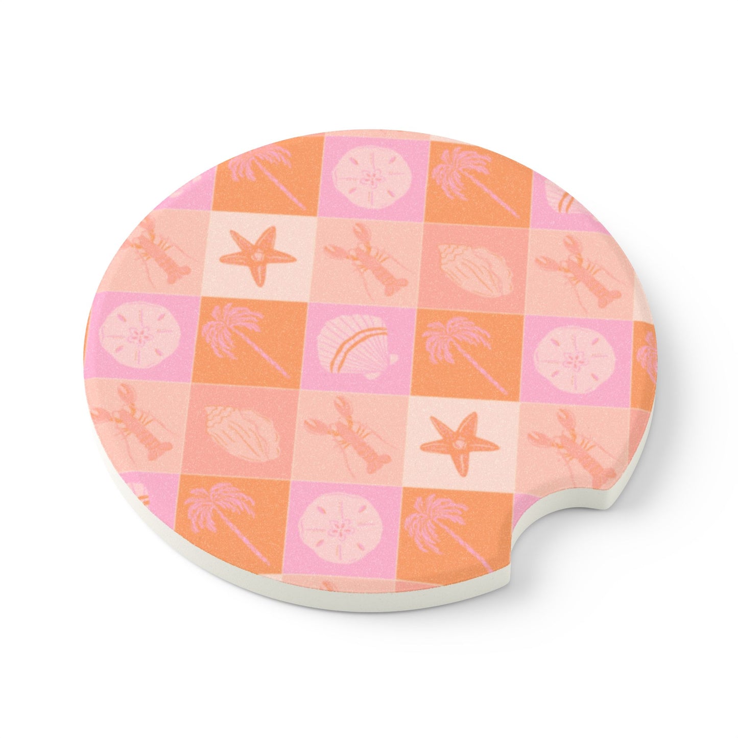 Bright Beach Soapstone Car Coaster