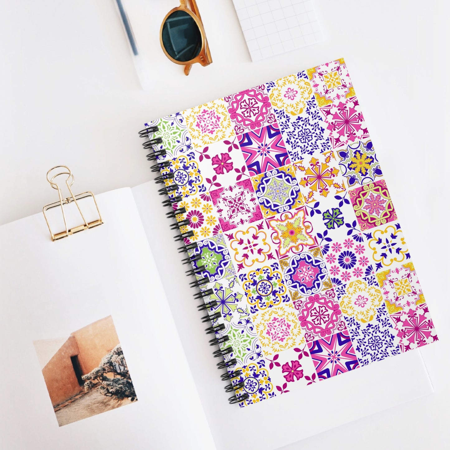 Tiled Spiral Notebook