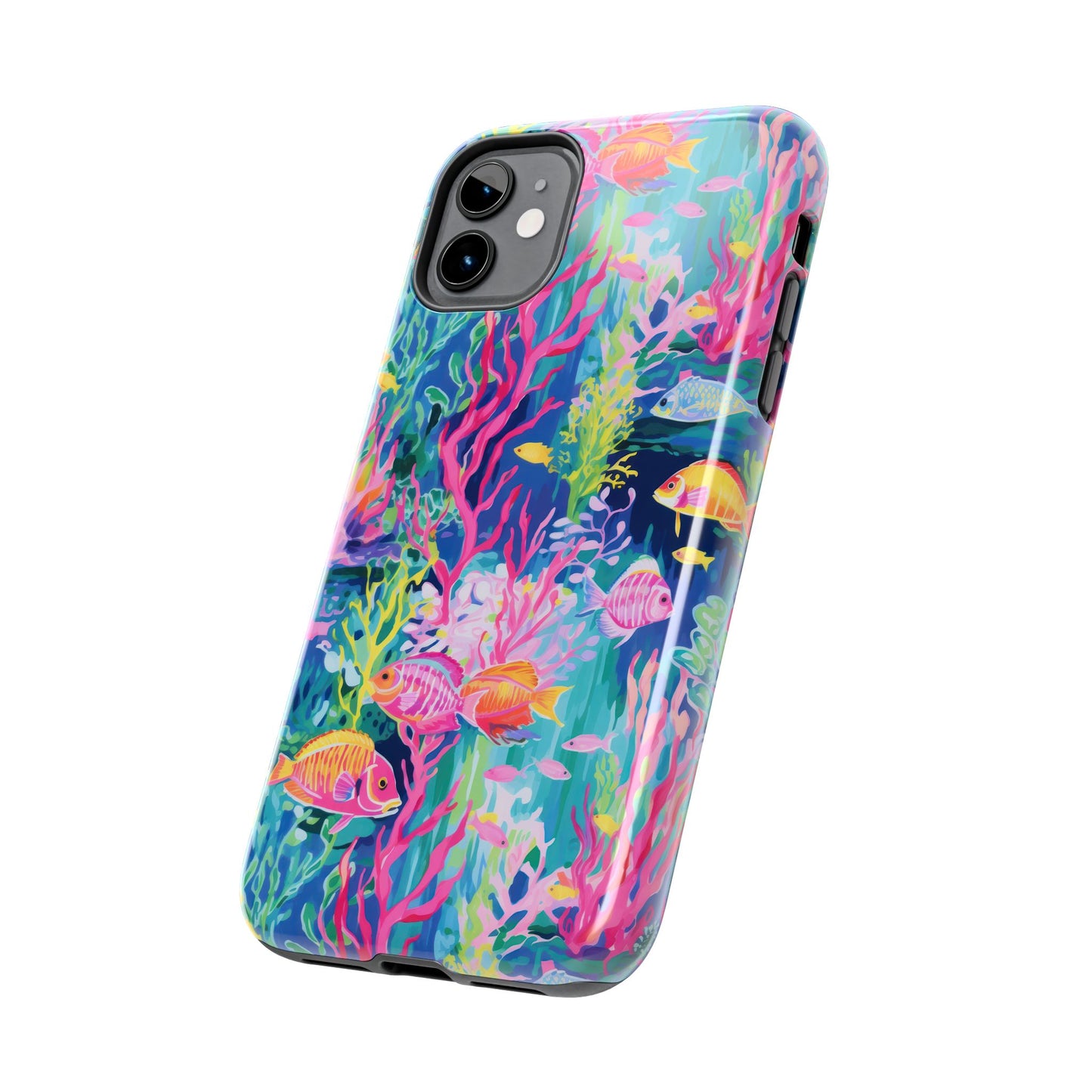 Watercolor Fish Tough Phone Case