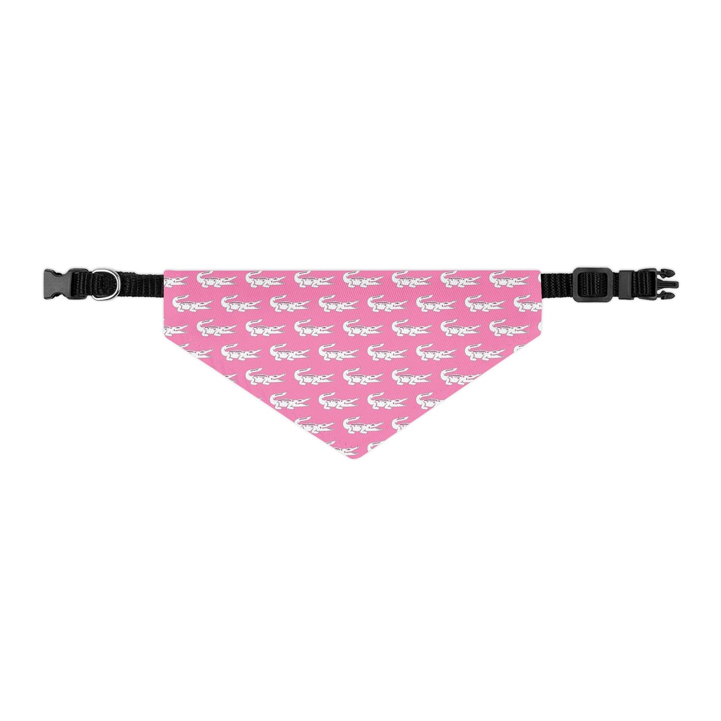 Pink Gators Pet Bandana Collar